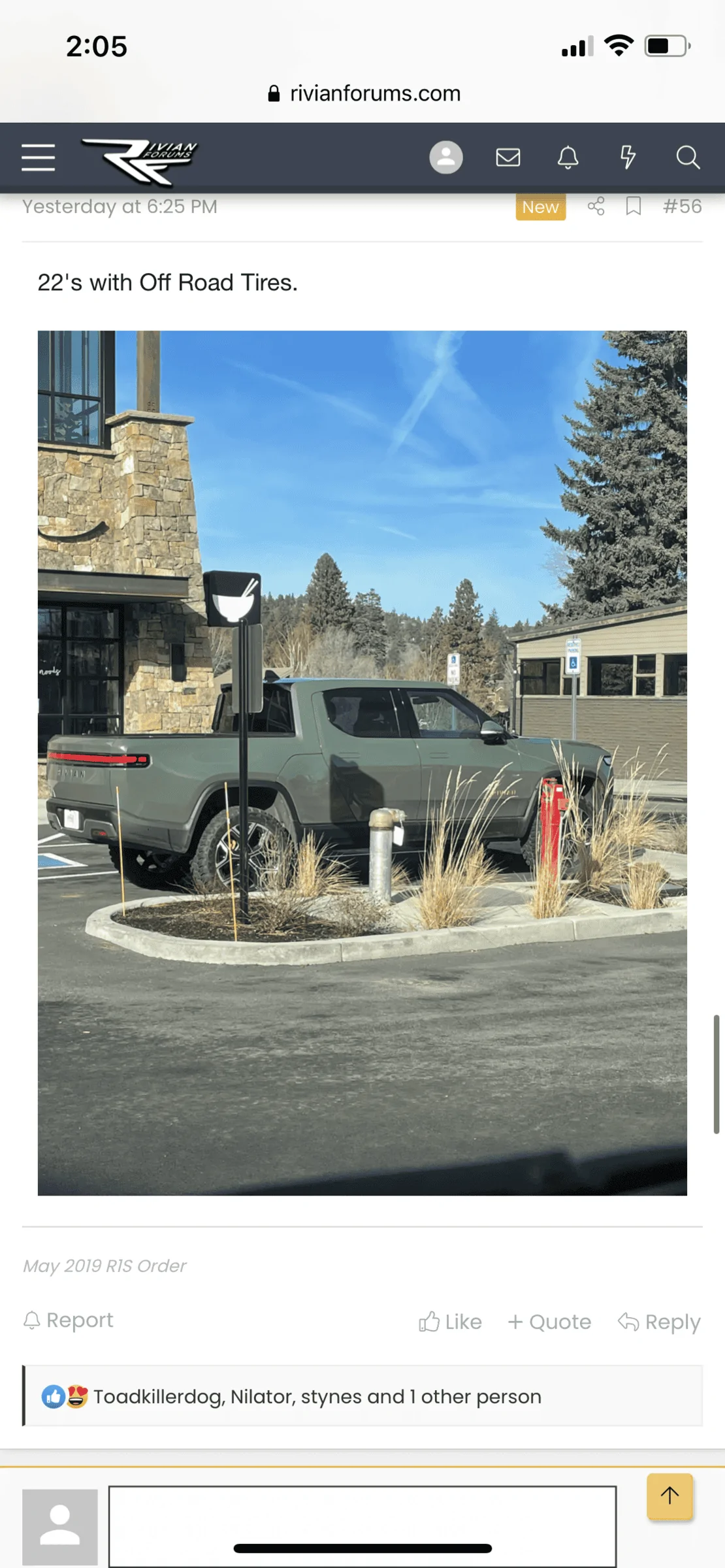 Rivian R1T R1S All Terrain Tires on 22" Wheels? FC54F7EF-E0FE-4FA0-A14A-9AC288EC0110