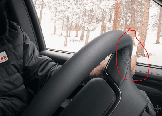 Rivian R1T R1S TFL takes the R1T off road in the snow.  Rivian R1T vs. Toyota Tundra TRD Rivian Steering Wheel