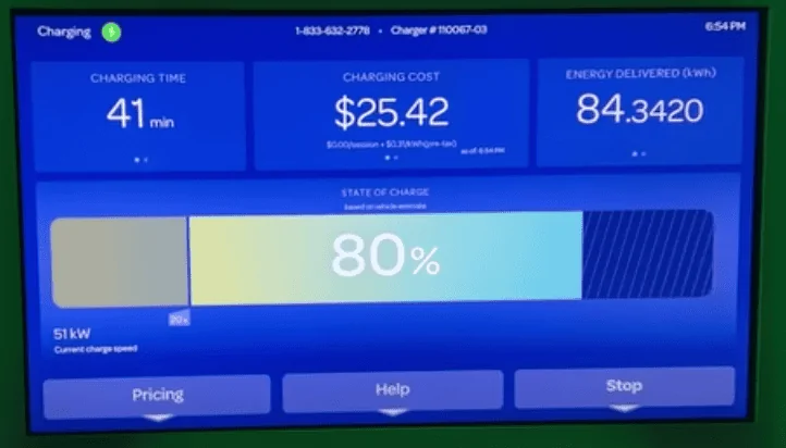 Rivian R1T R1S Rivian R1T charging curve test 20-80% [by TFL] Screen Shot 2022-01-25 at 5.20.10 PM