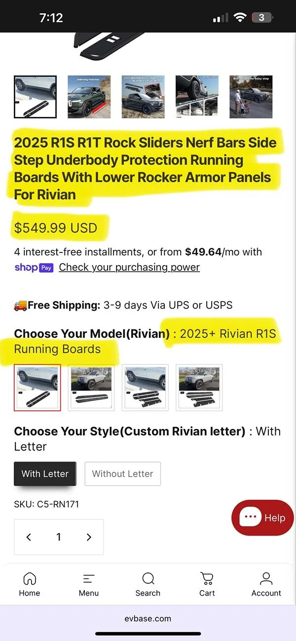 Rivian R1T R1S WARNING!! EVBASE ISSUE IMG_6824