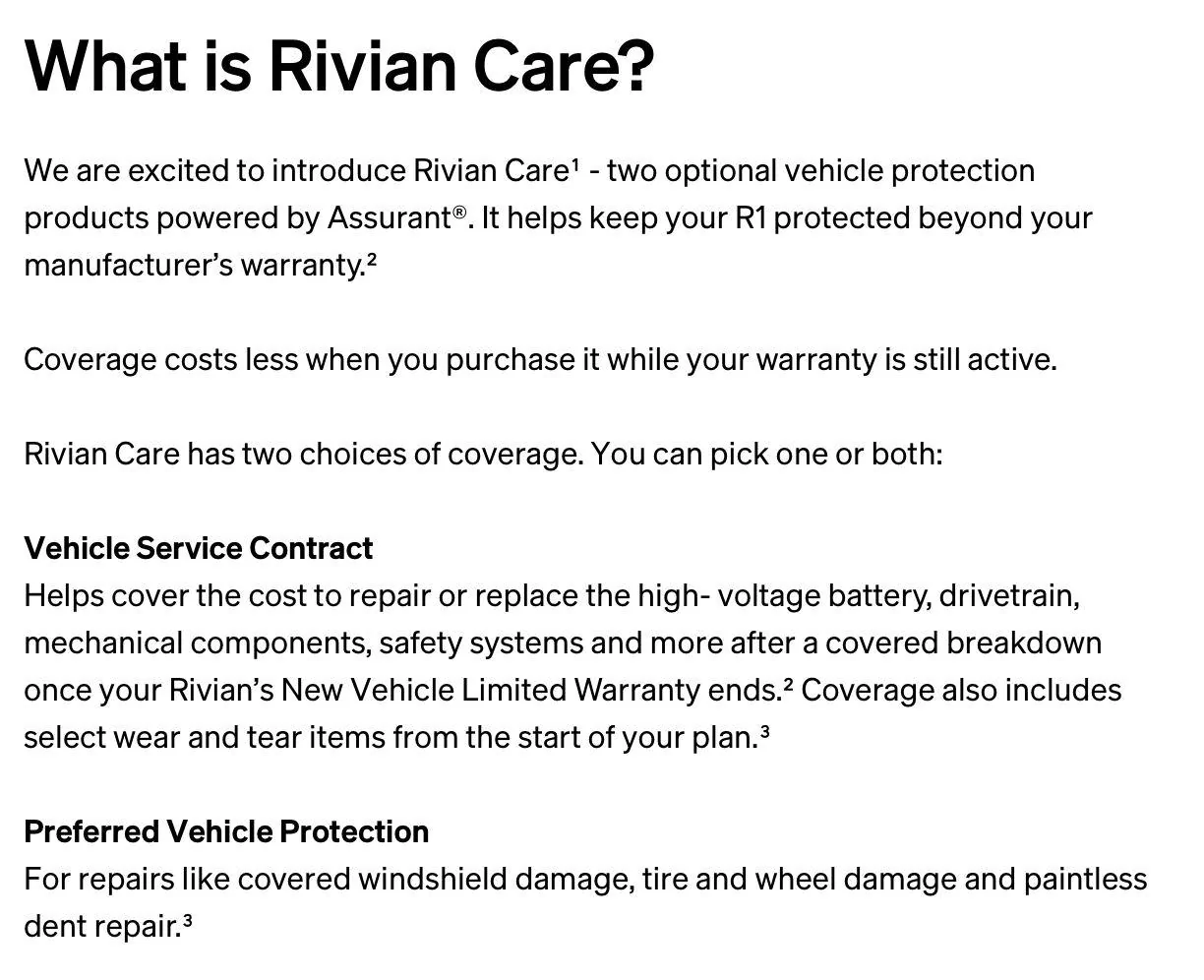 Rivian R1T R1S Rivian Care extended warranty launched (update: now available in 6 states - GA, ME, MN, NY, SC, TX) GqSmZwNXsAA1dNh