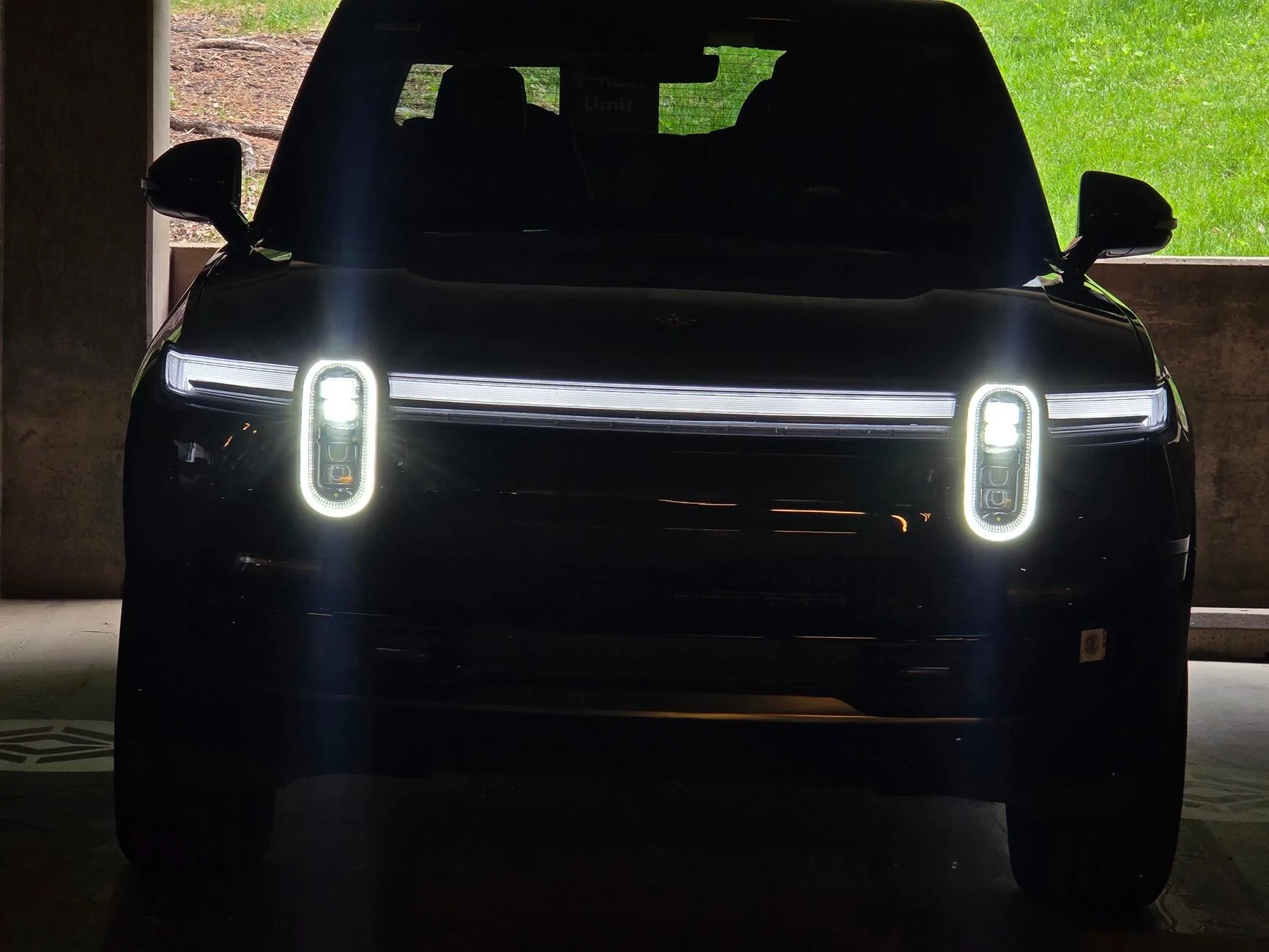 Rivian R1T R1S Front appearance improvement with vinyl on front light bar + side stripes! 54500543267_dedc792f09_o