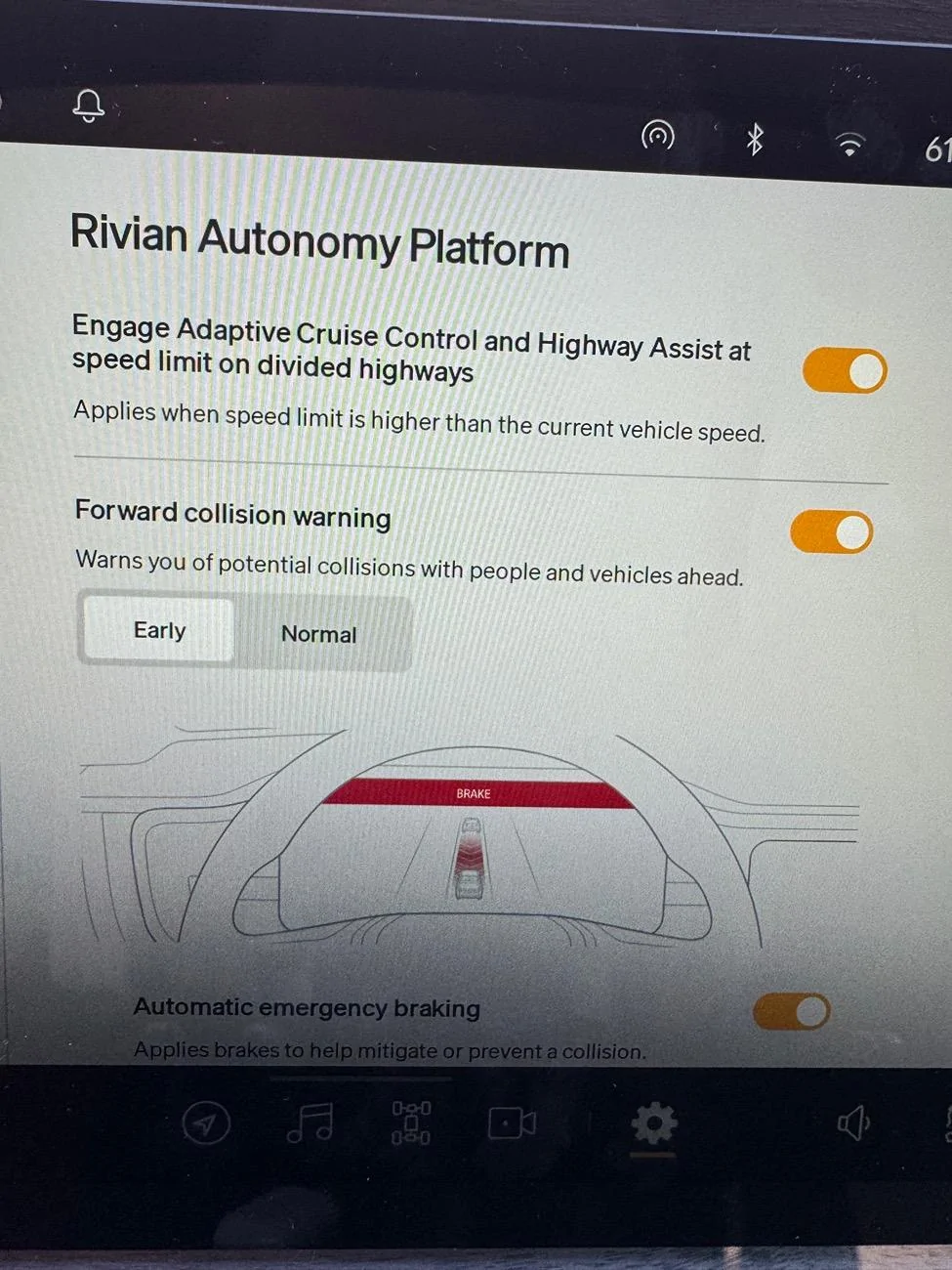 Rivian R1T R1S Rivian Autonomy Platform no lane change on command IMG_7571
