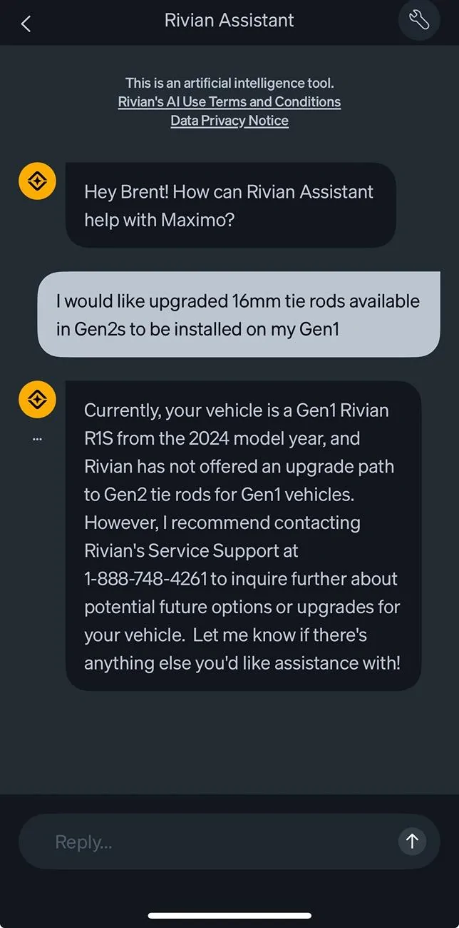 Rivian R1T R1S Upgrading Gen 1 (14mm) Tie Rods to Stronger Gen 2 (16mm) Tie Rods IMG_7643
