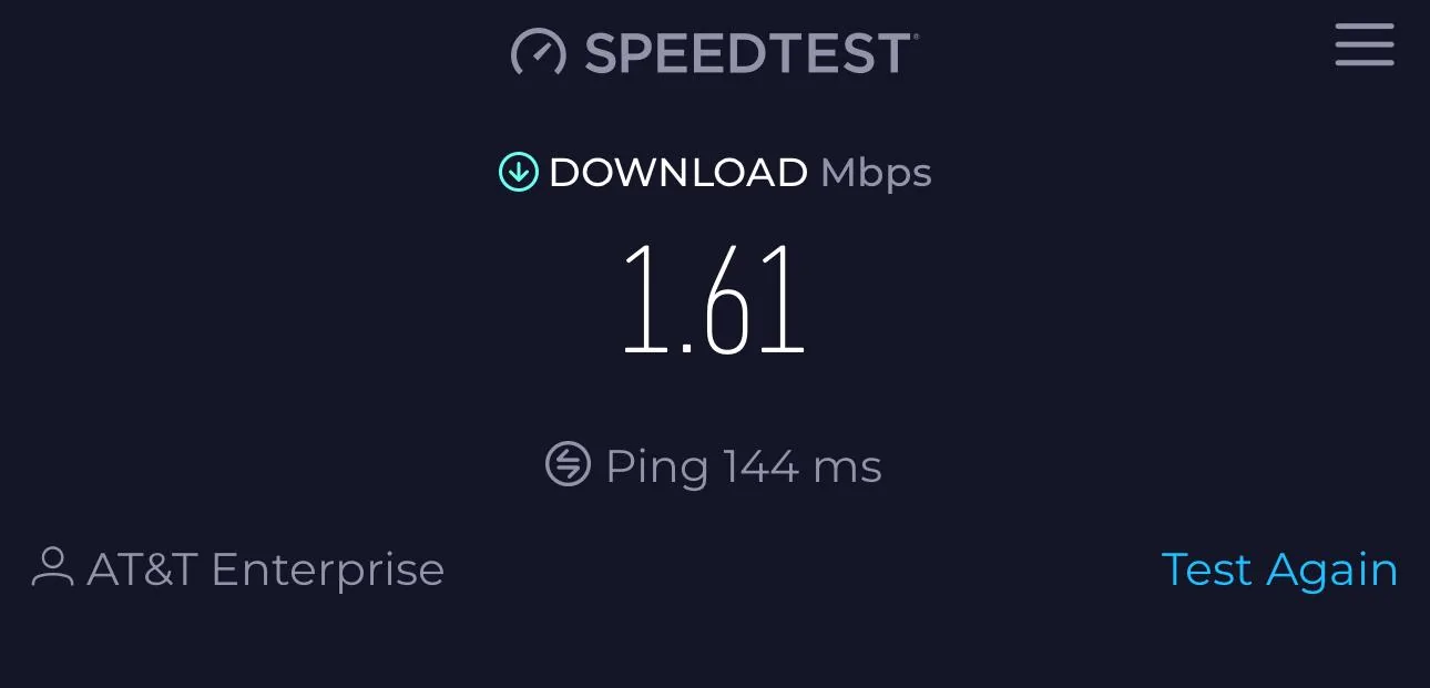 Rivian R1T R1S Hotspot speed IMG_0970