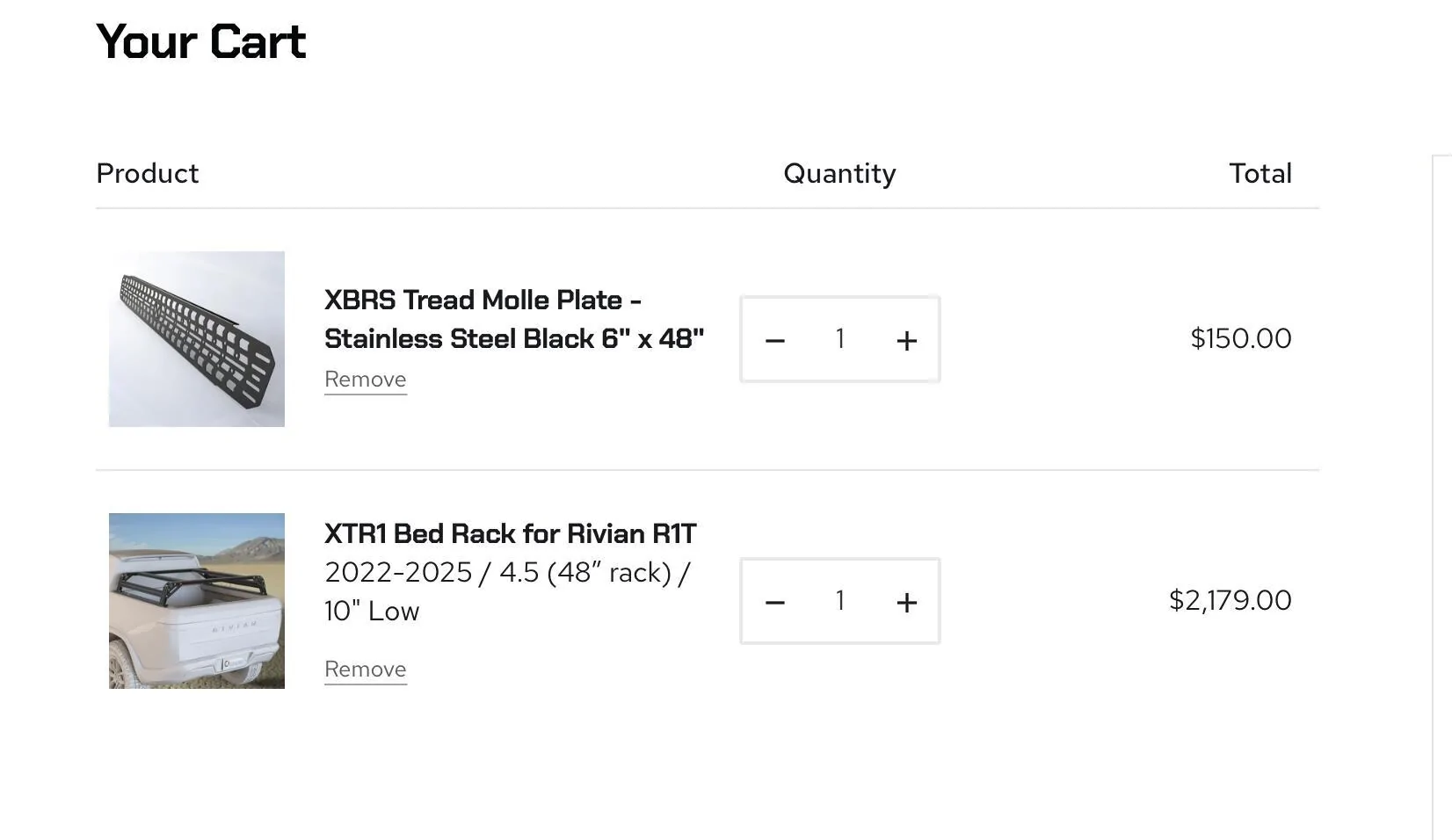 Rivian R1T R1S Xtrusion Overland XTR1 Bedrack for R1T - $1400 + shipping Screen Shot 2025-05-17 at 8.58.15 AM
