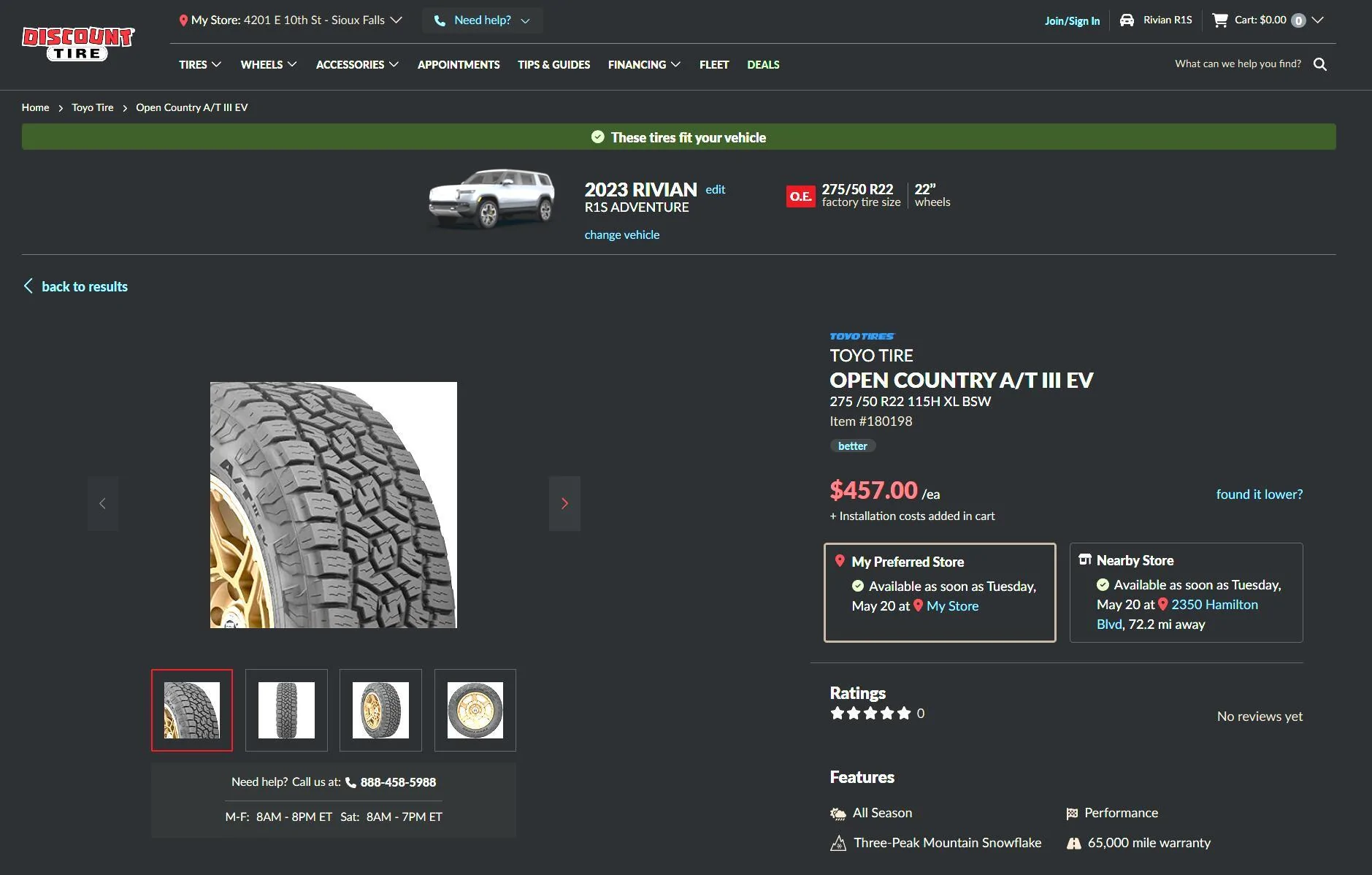 Rivian R1T R1S 22" replacement tire feedback please - Bridgestone Dueler A/T ASCENT 1747499749332-xk