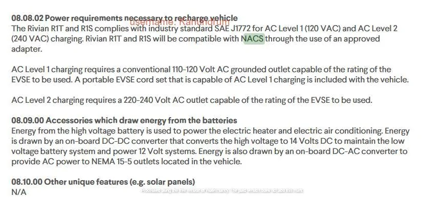 Rivian R1T R1S 2026 EPA Homologation documents have landed; NACS, No Quad Yet Screenshot 2025-05-17 at 22-49-34 MSF240987.pdf - FOI_TRIVT00.0193_APPIPT1_03212025.PDF