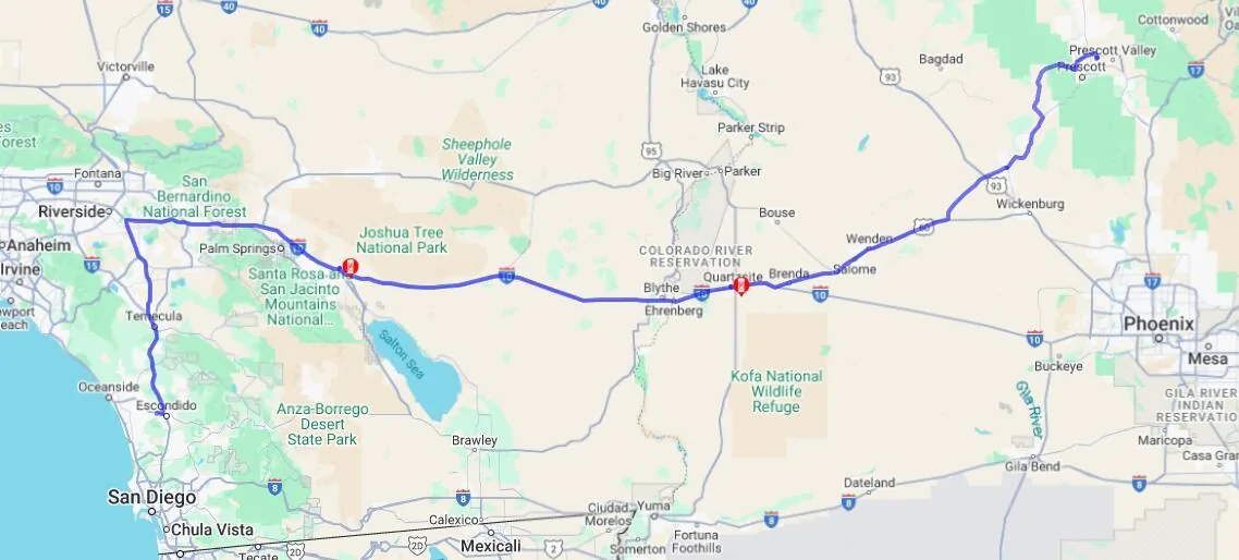 Rivian R1T R1S Phoenix to Fresno 1747627045990-v7