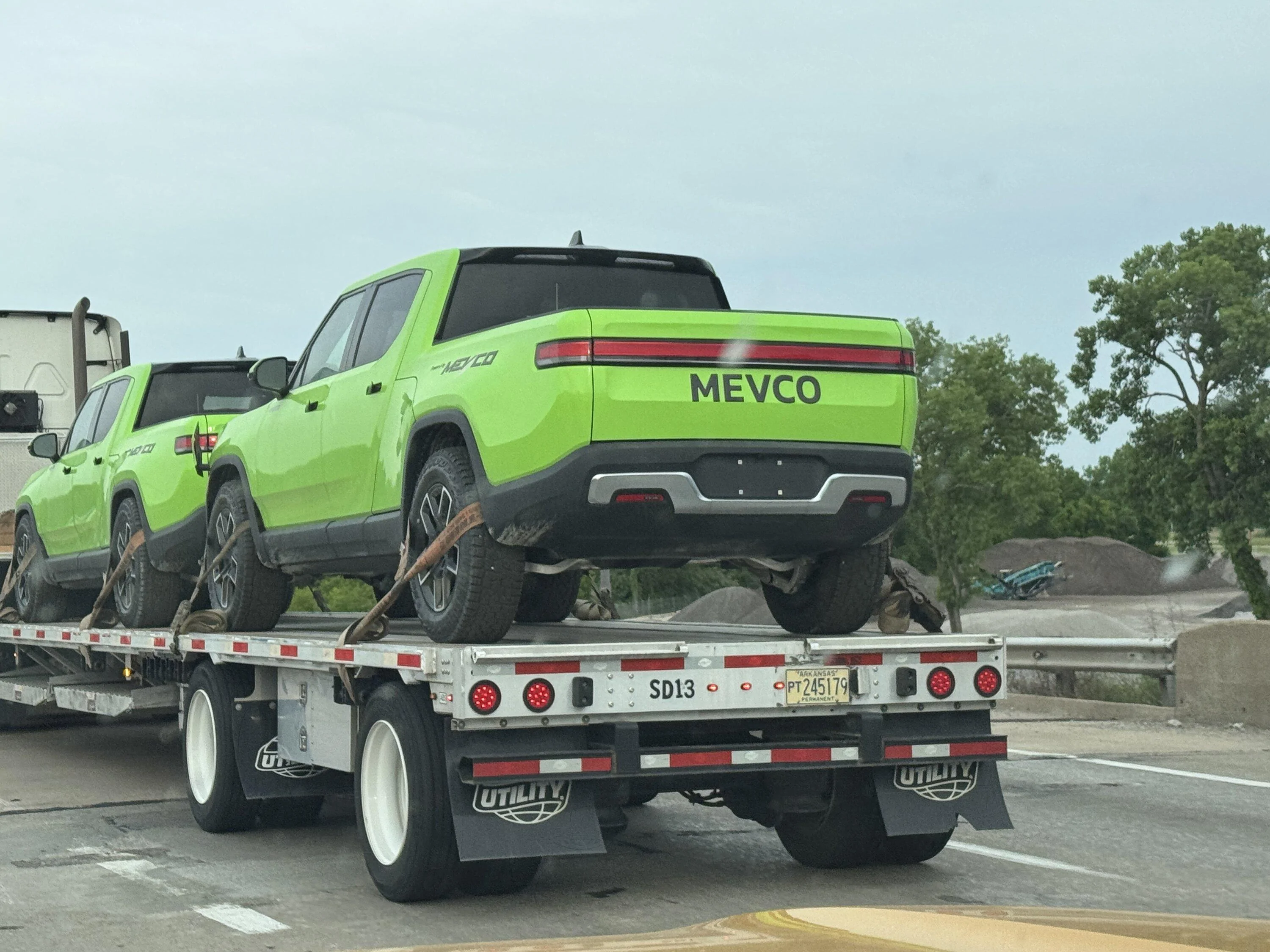 Rivian R1T R1S MEVCO R1Ts spotted in STL area. 1000015548