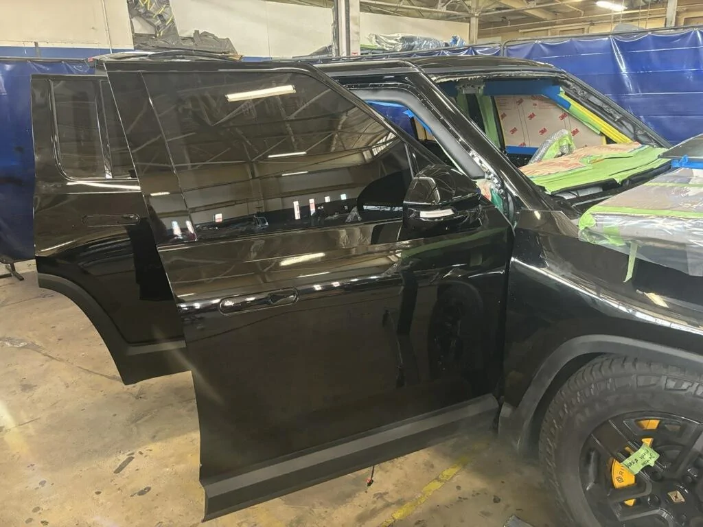 Rivian R1T R1S Did someone say Armor? Real Ballistic Armored (Bulletproof) R1S Tri Motor in production process... image_0 13