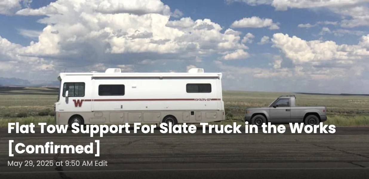 Rivian R1T R1S SLATE EV Truck / SUV Info & News slate-truck-flat-to