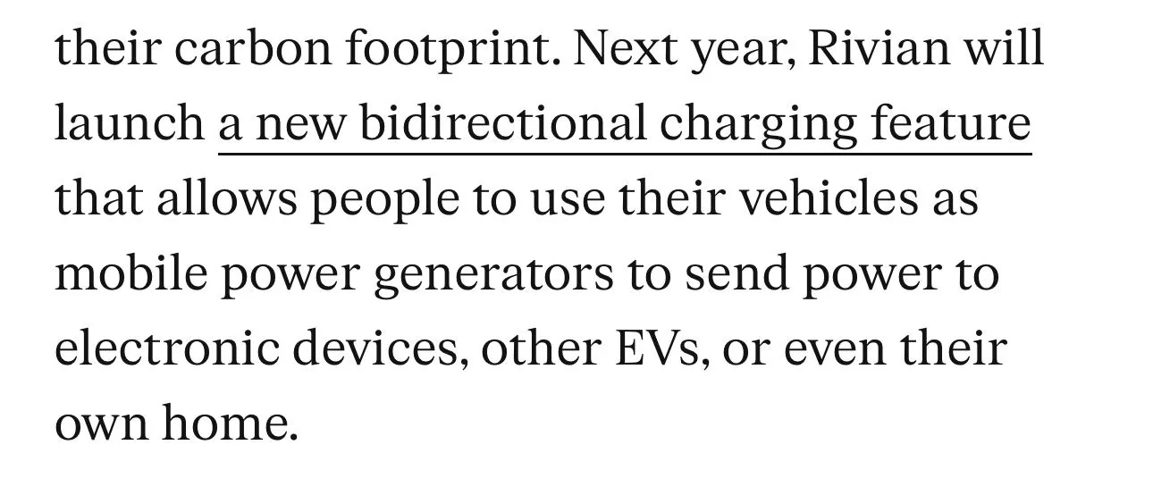 Rivian R1T R1S Bensaid: Next year, Rivian will launch new bidirectional charging feature IMG_3001