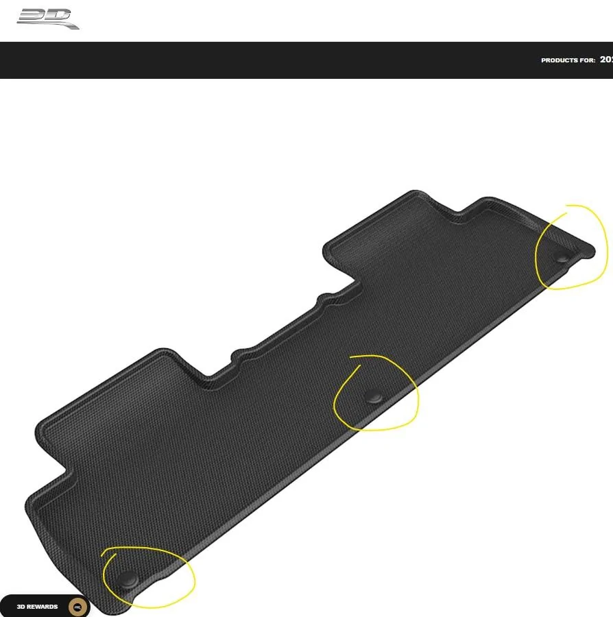 Rivian R1T R1S Which one do you prefer? Kagu/3D mats vs Tuxmat (including seatbacks and cargo area) Kagu3d2ndRowMatWebsiteWithButtons