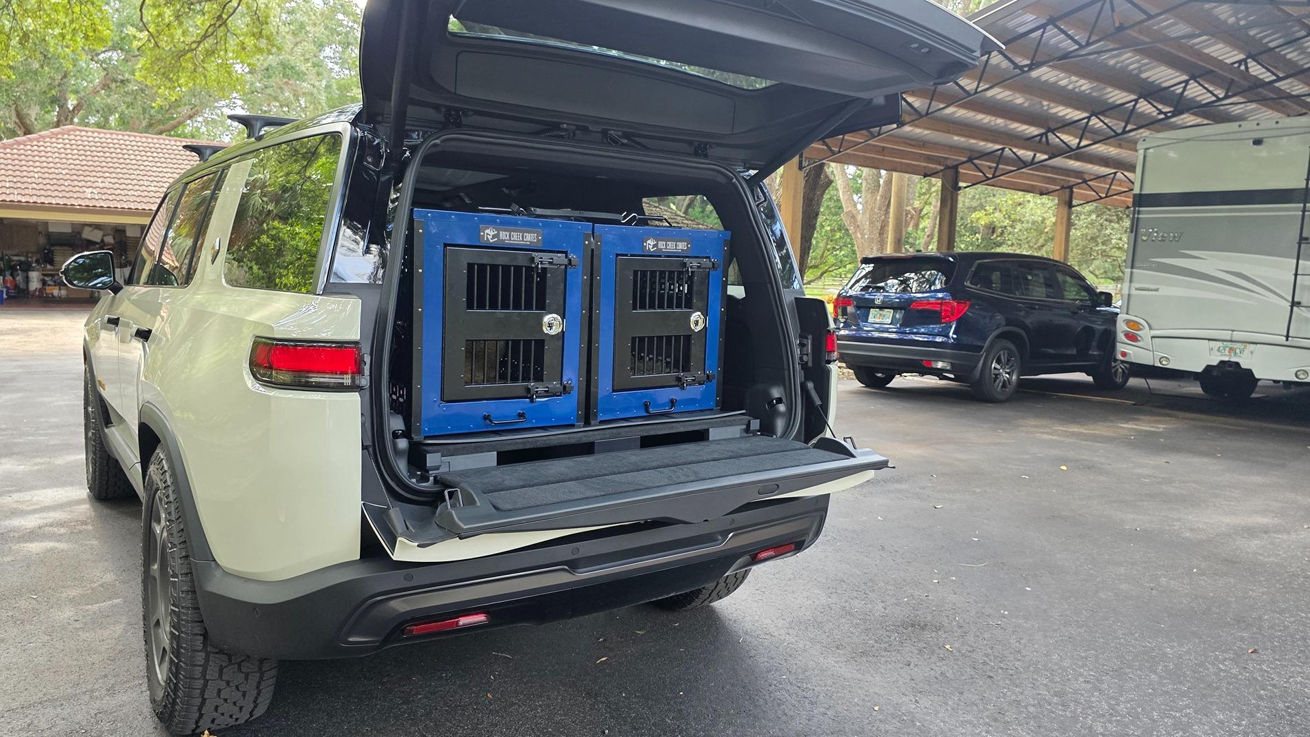 Rivian R1T R1S R1S Cargo Floor Risers (For Flat Floor) -- my 3D print solution 1000024404