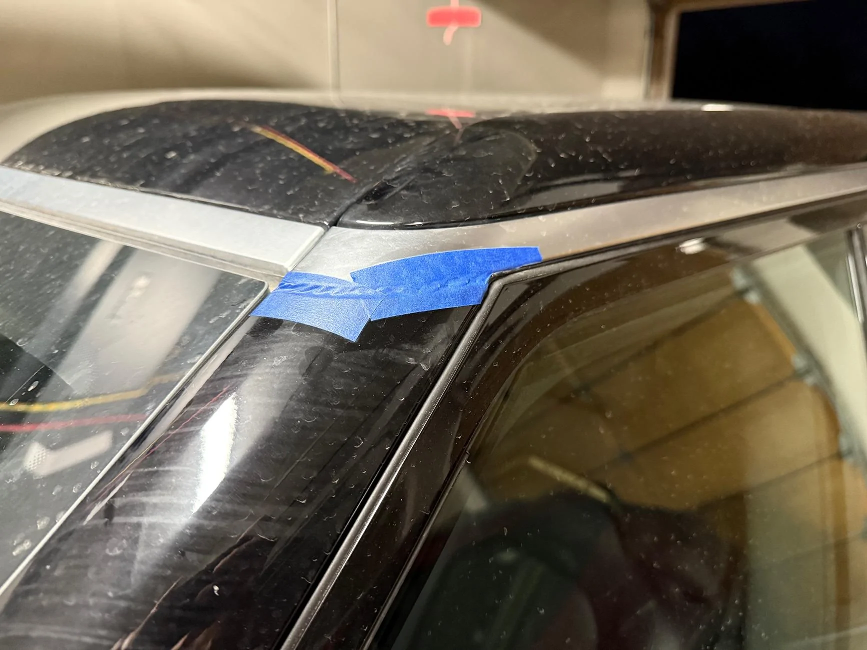 Rivian R1T R1S A-pillar wind noise fix IMG_7156
