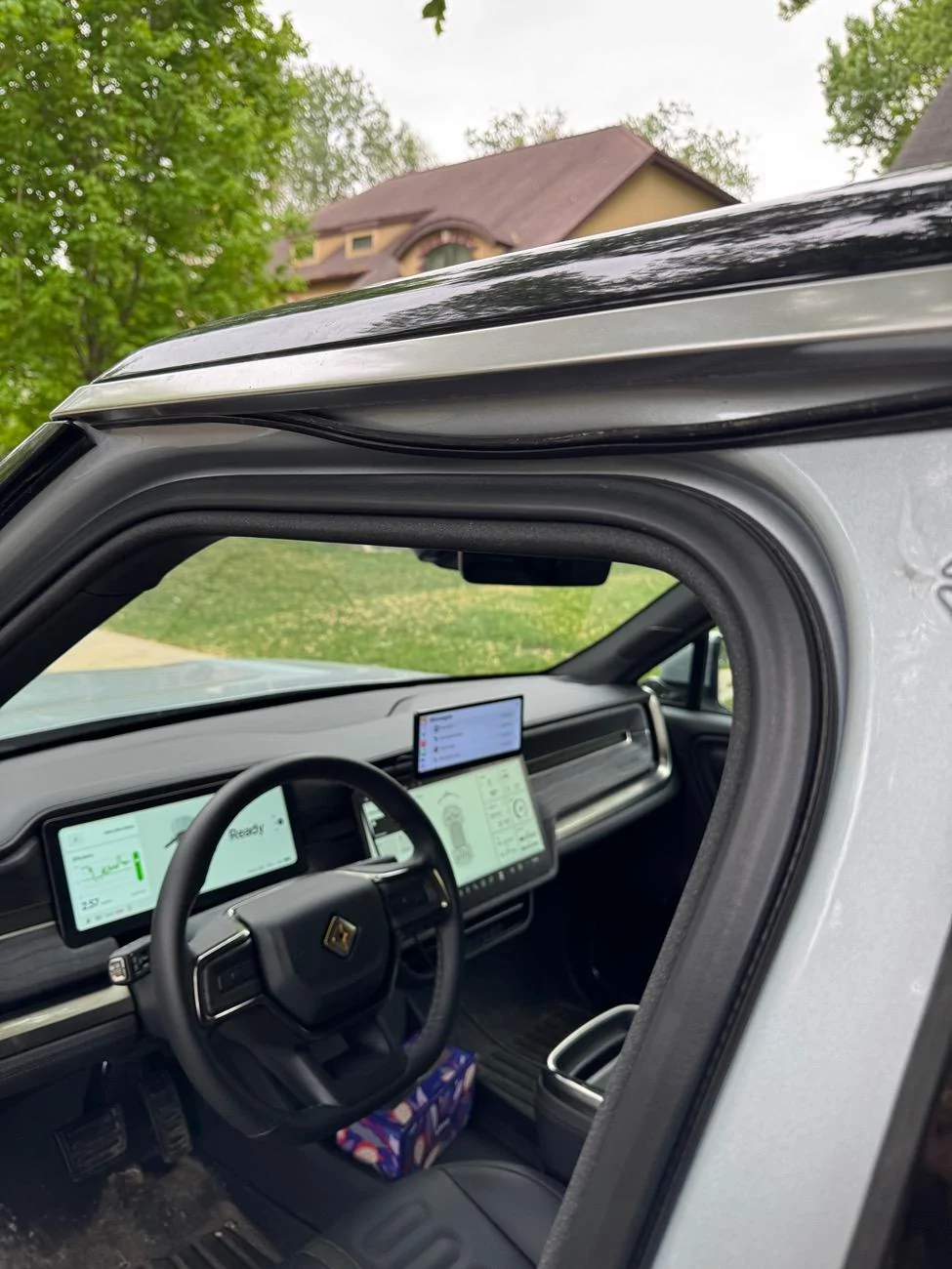 Rivian R1T R1S A-pillar wind noise fix IMG_9518
