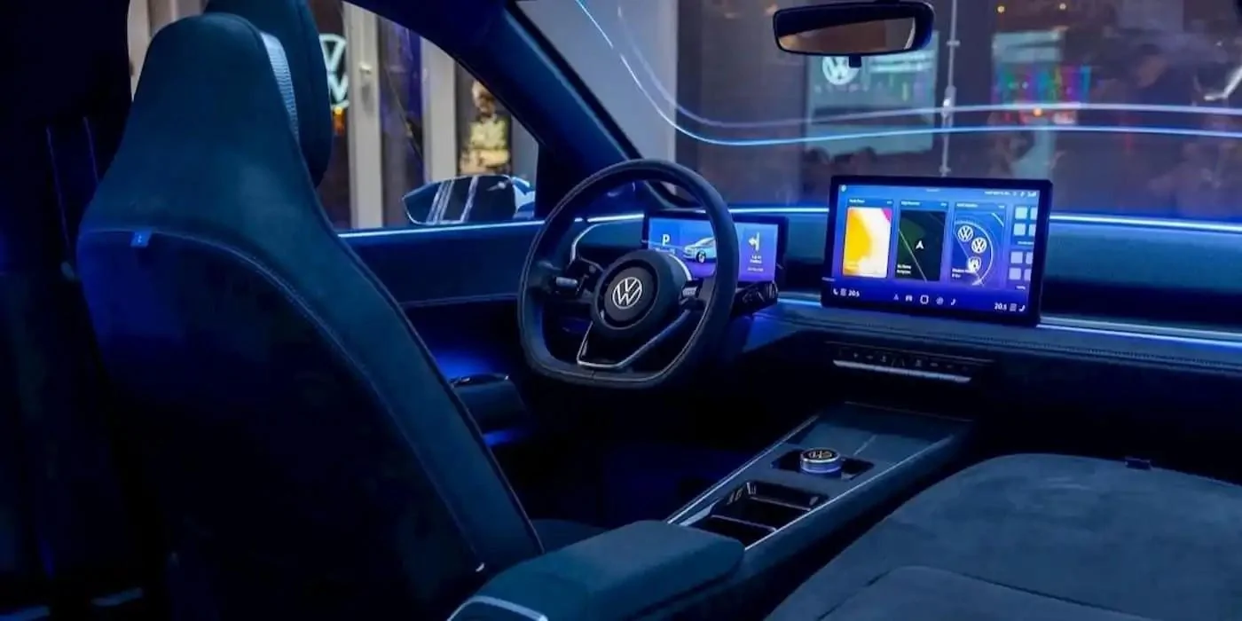Rivian R1T R1S ID.2 software - themed displays, possible with Rivian in the future? Volkswagen-Id-2all-interior