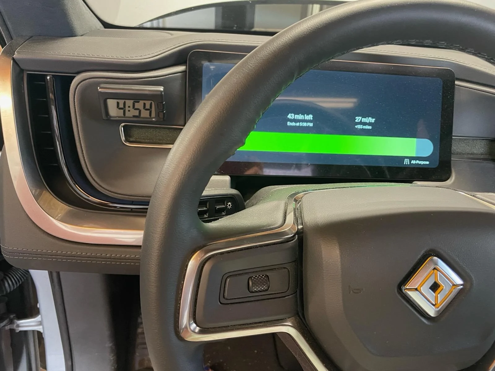 Rivian R1T R1S Better Clock Position IMG_0879