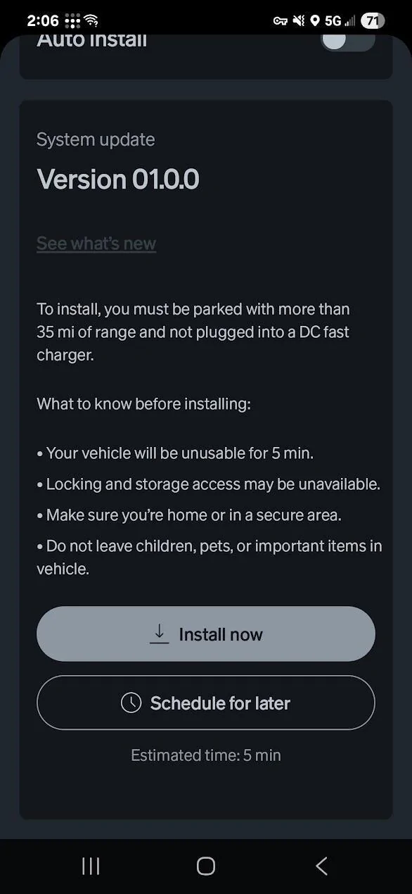 Rivian R1T R1S Anyone else get version 01.0.0? 1750116547232-qz