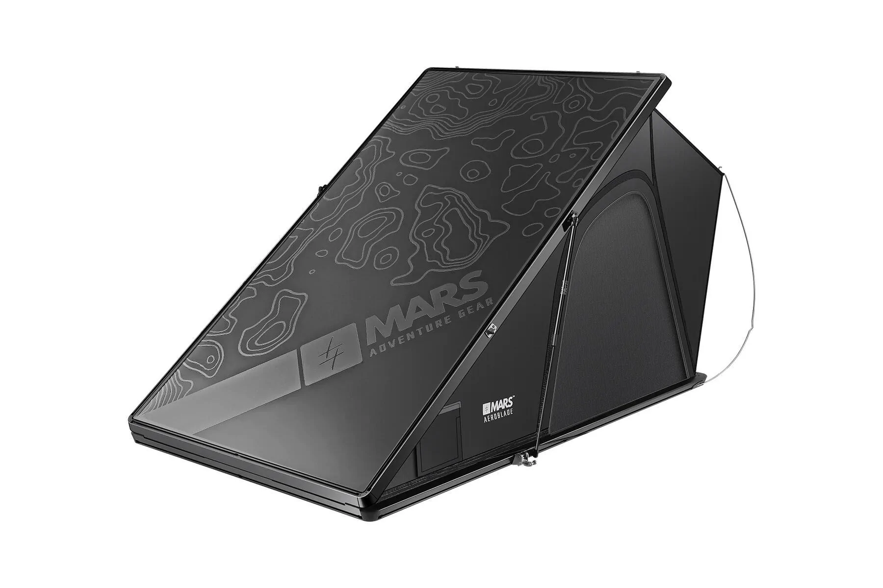 Rivian R1T R1S Mars Aeroblade: 3.48" 110 lb Ultra-Slim Rooftop Tent for Rivian R1S and More 1750359335057-x5