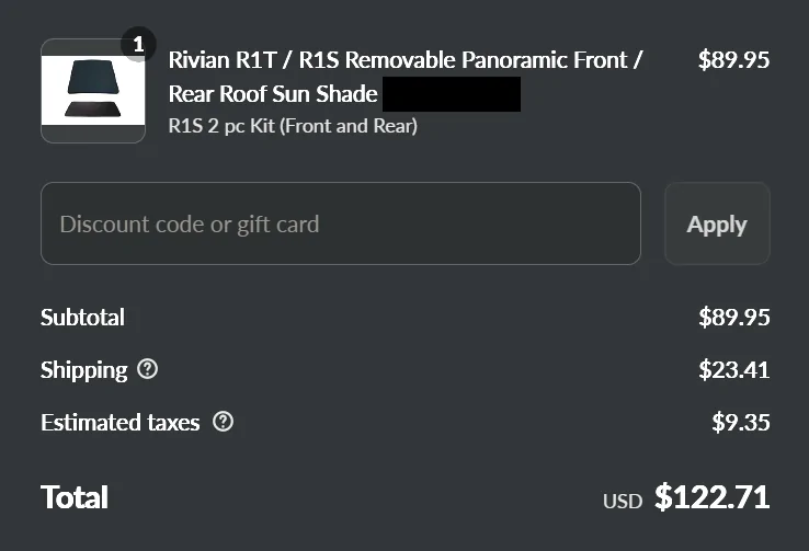 Rivian R1T R1S Over a year later & still looking for a pano roof shade that fits my R1S 1750512654552-8h