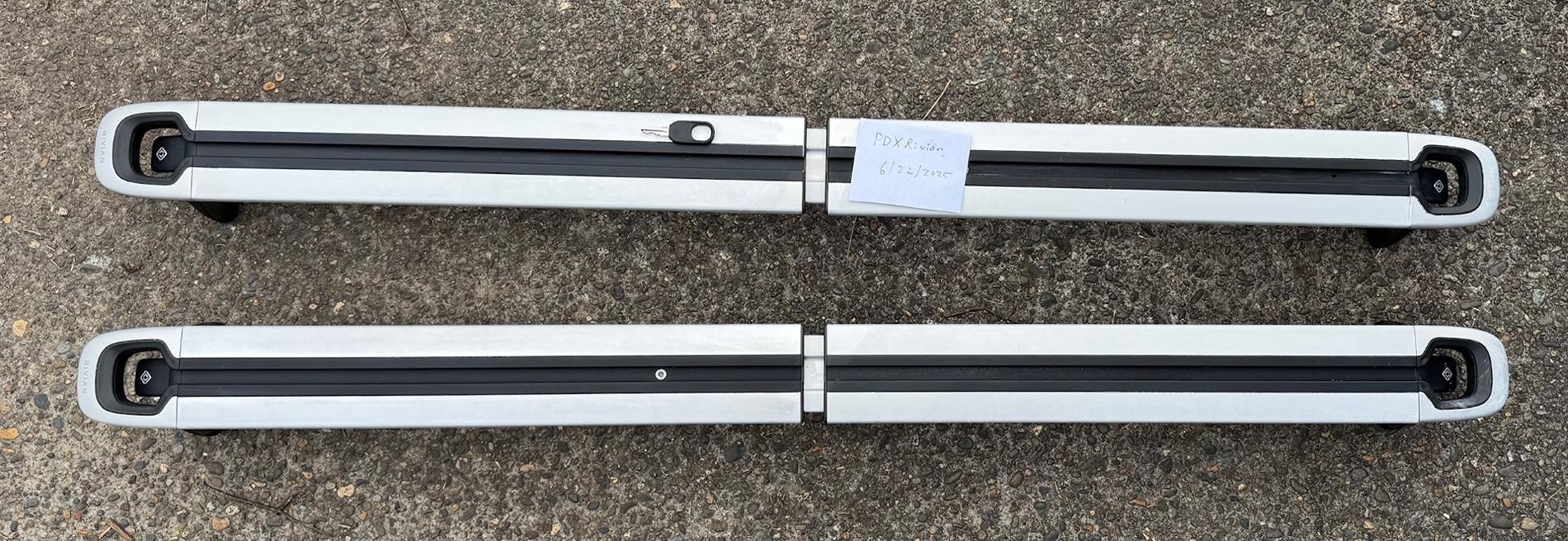 Rivian R1T R1S Used OEM Rivian Silver Crossbars thumbnail_IMG_2449