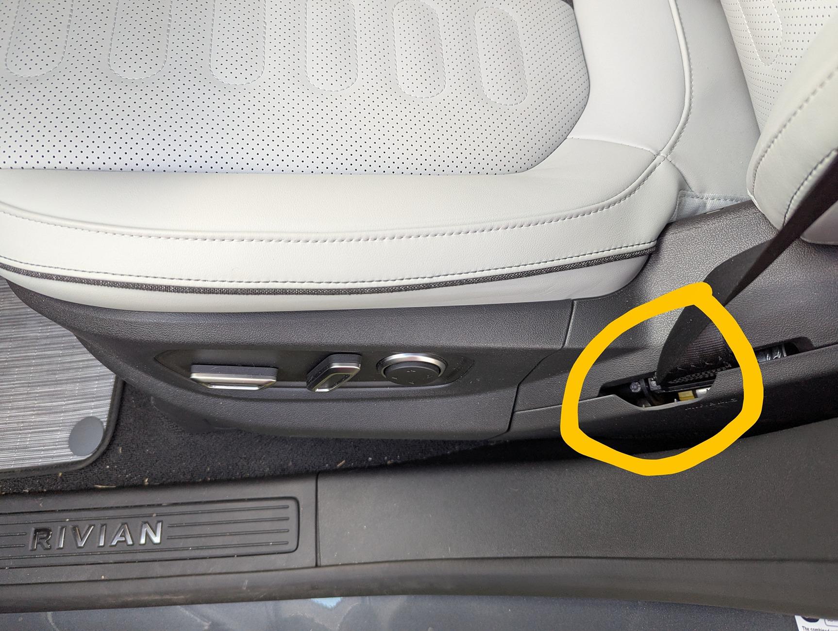 Rivian R1T R1S Odd interior damage I can't explain. PXL_20250625_191639914~2