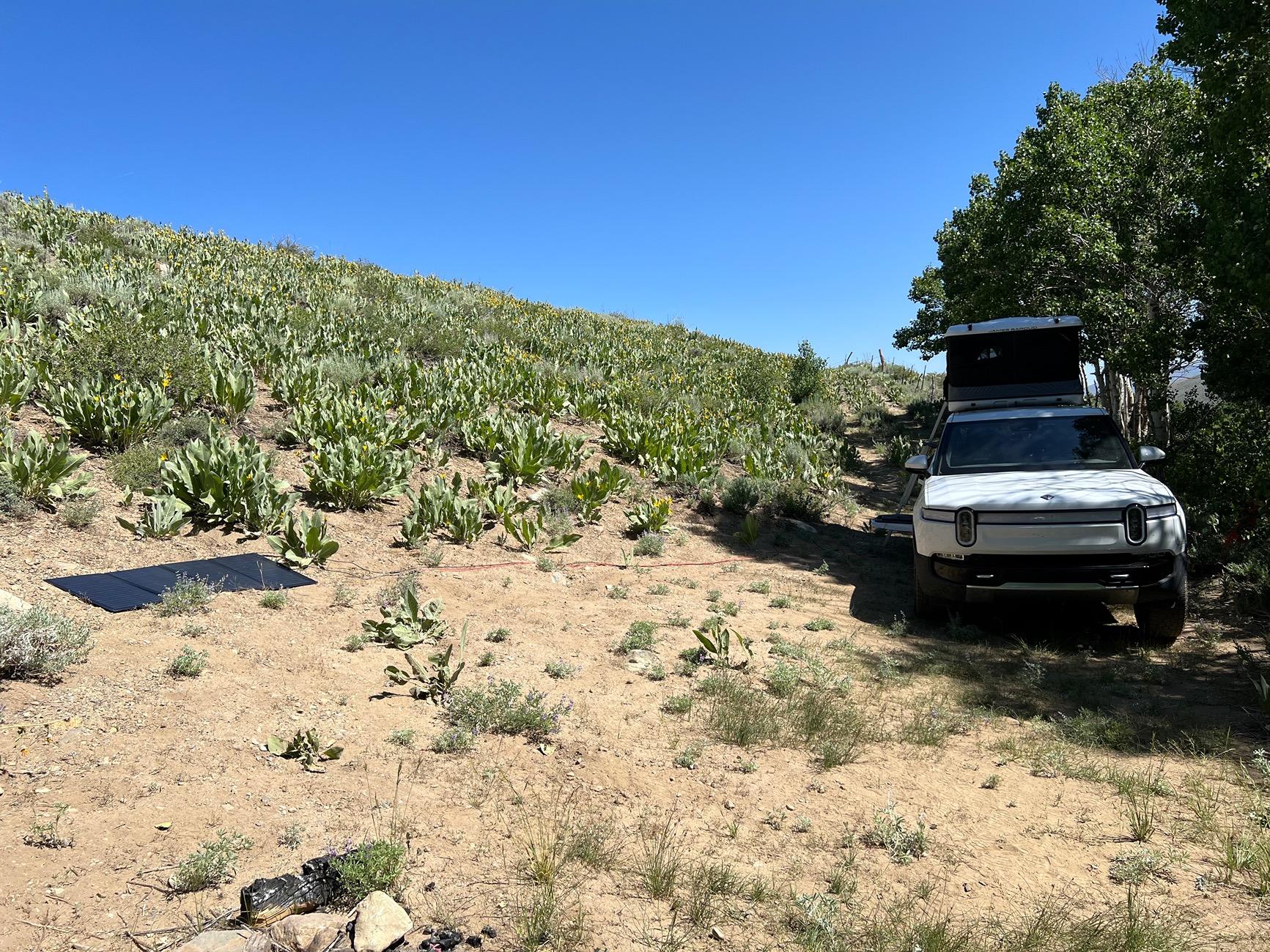 Rivian R1T R1S Battery saving while camping IMG_1035