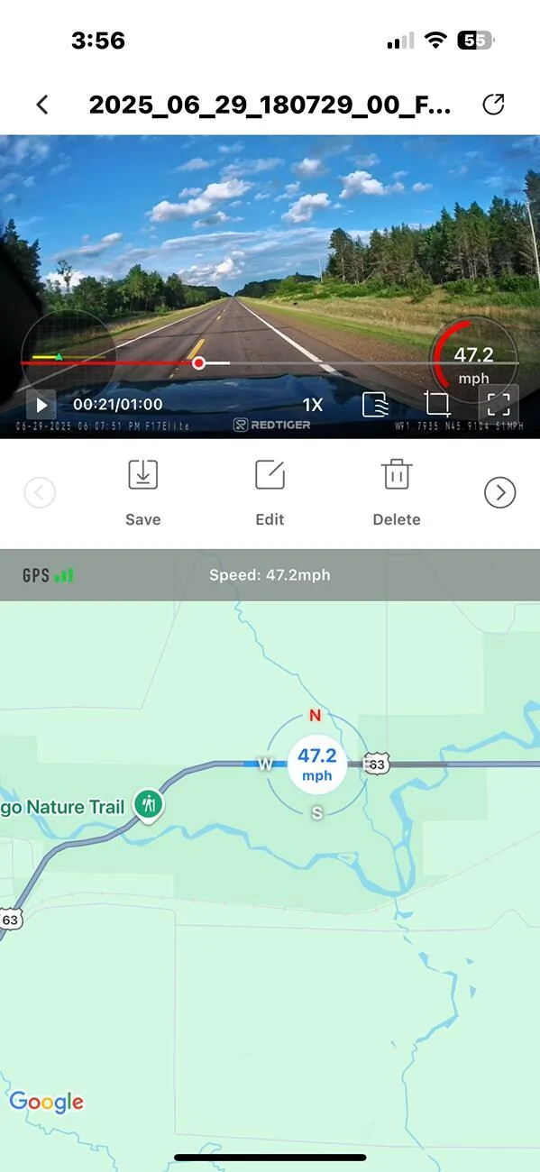 Rivian R1T R1S Redtiger Dash Cam vs. factory system -- dash cam review from 1st time user: Is it worth installing? IMG_4536