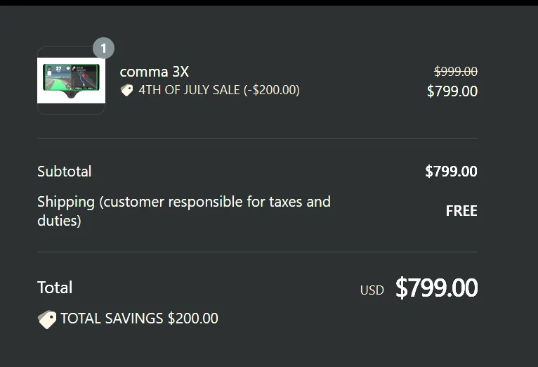 Rivian R1T R1S (Ended) Comma 3x Sale for $899 1751429479280-hc