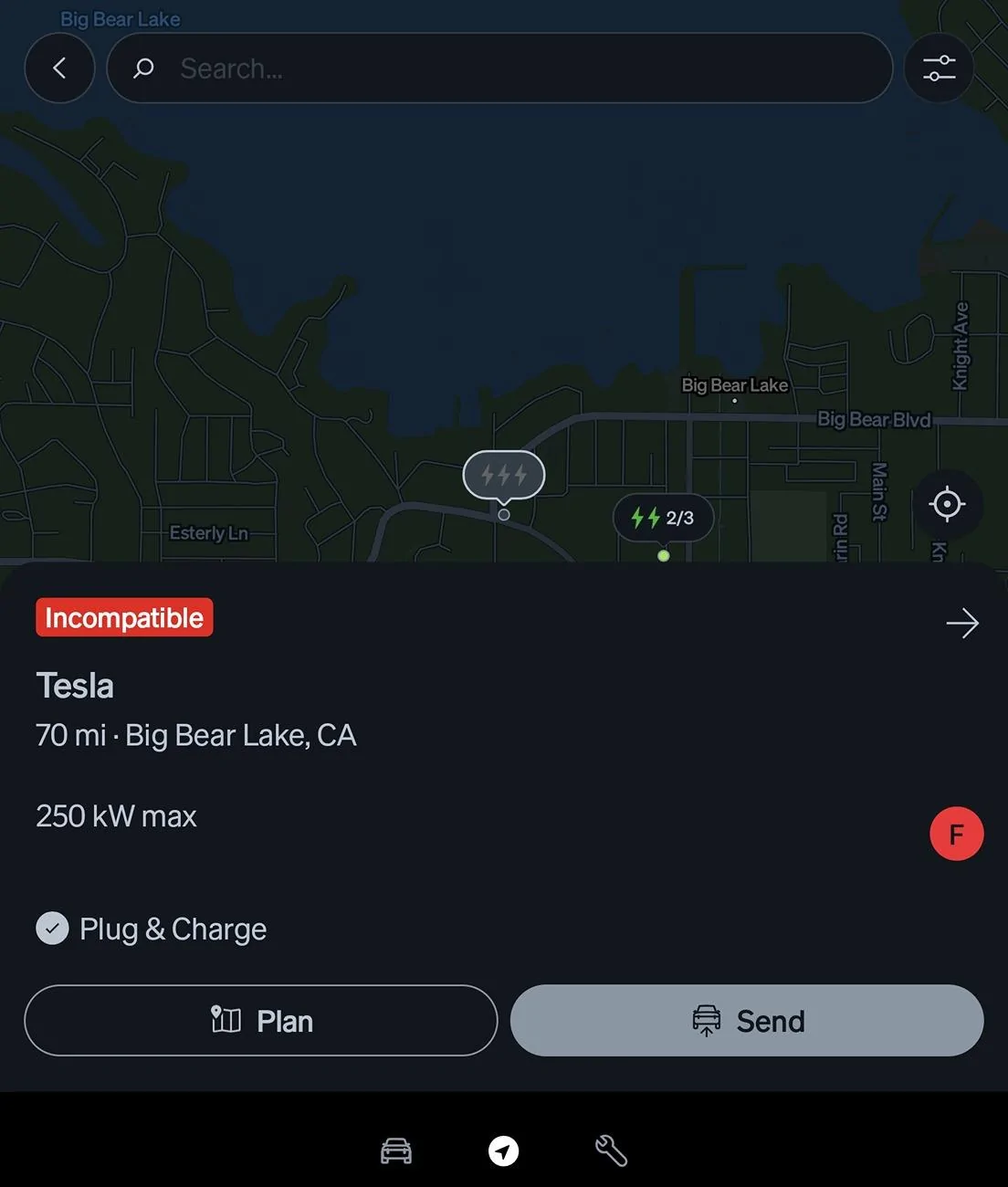 Rivian R1T R1S Charging options in Big Bear or near big bear city 2025-07-02 14.40.13
