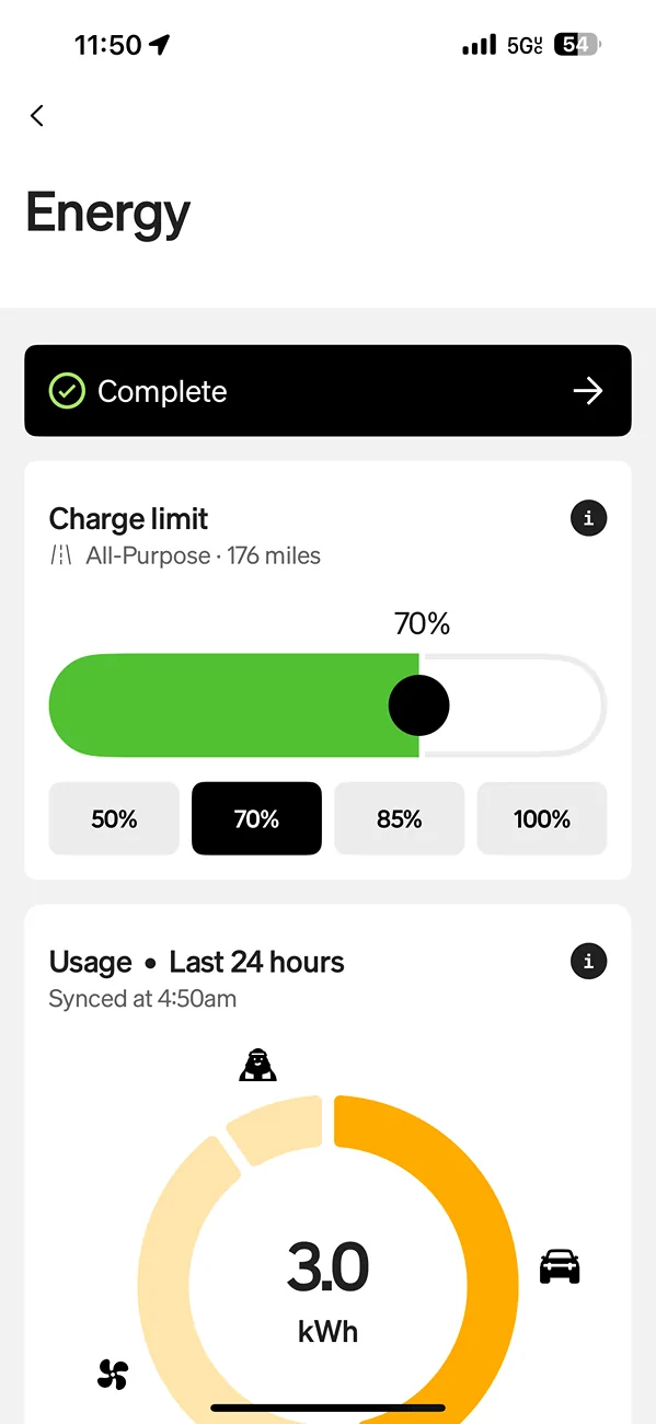 Rivian R1T R1S Incorrect range per SOC in the app IMG_3061