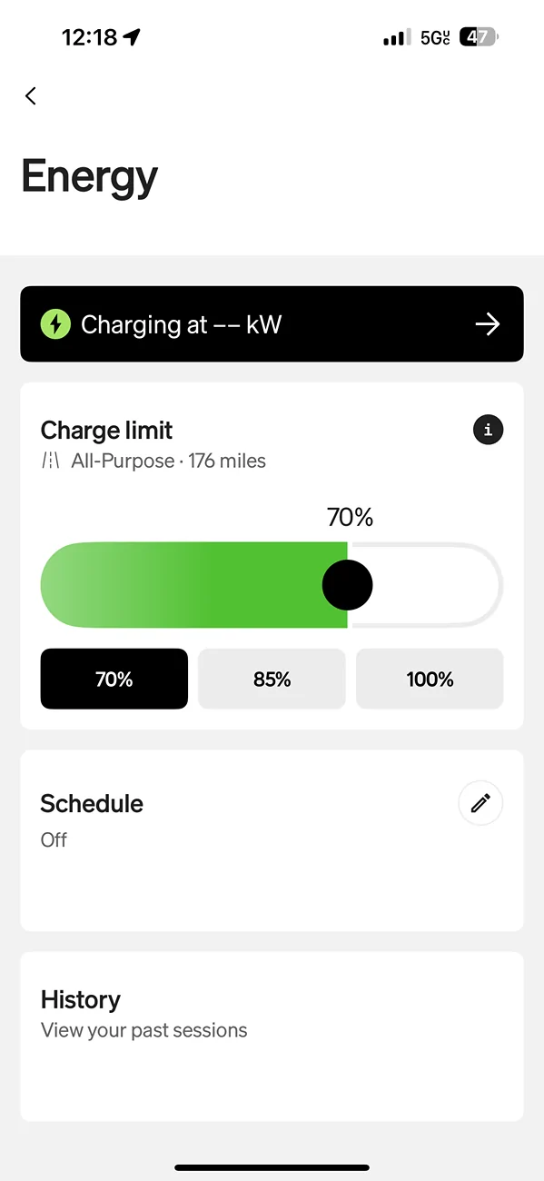 Rivian R1T R1S Incorrect range per SOC in the app IMG_3065