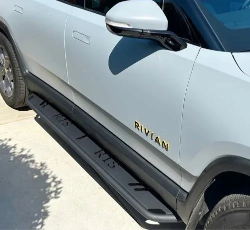 Rivian R1T R1S Denied lifting at service center due to Goat Fab rock rails sliders LV0tu7V