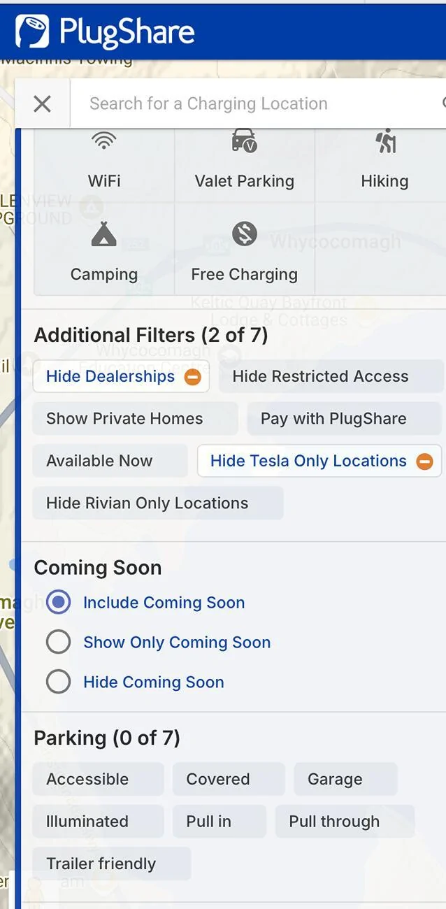 Rivian R1T R1S Road Trip Planning - Tesla Compatibility Screenshot 2025-07-10 at 5.59.51 PM