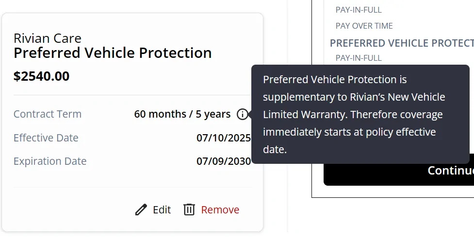 Rivian R1T R1S Rivian Care warranty pricing? Details inside 5protext