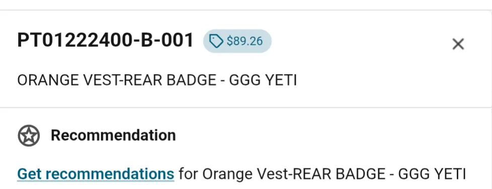 Rivian R1T R1S R1T Darkout Package Part Numbers? 1000004927