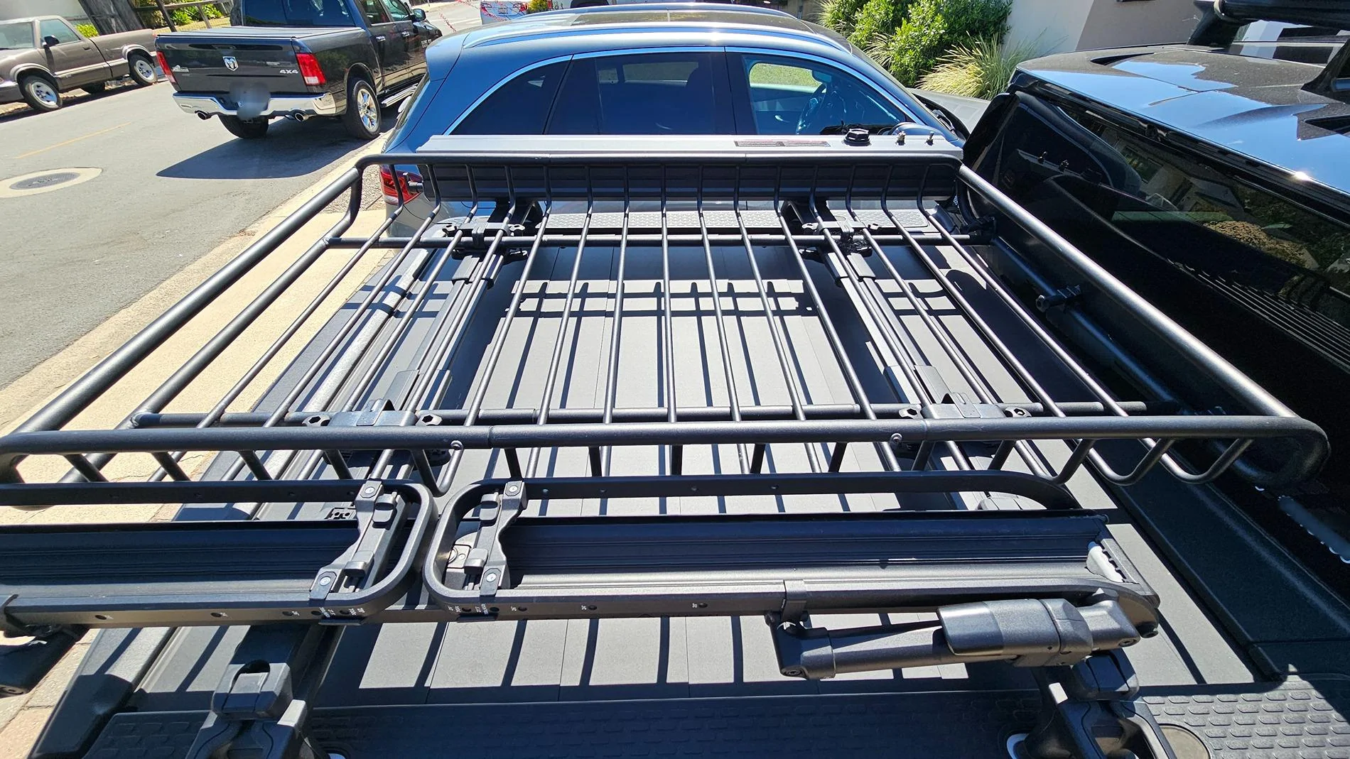 Rivian R1T R1S Bike roof rack that uses T slot in Rivian crossbar? 20250713_103522