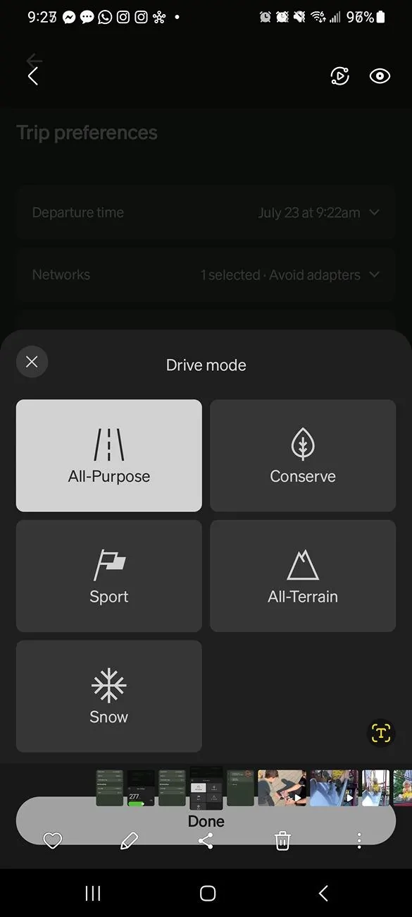 Rivian R1T R1S Plan a trip with a specified amount of starting charge? Screenshot_20250723_092736_Gallery