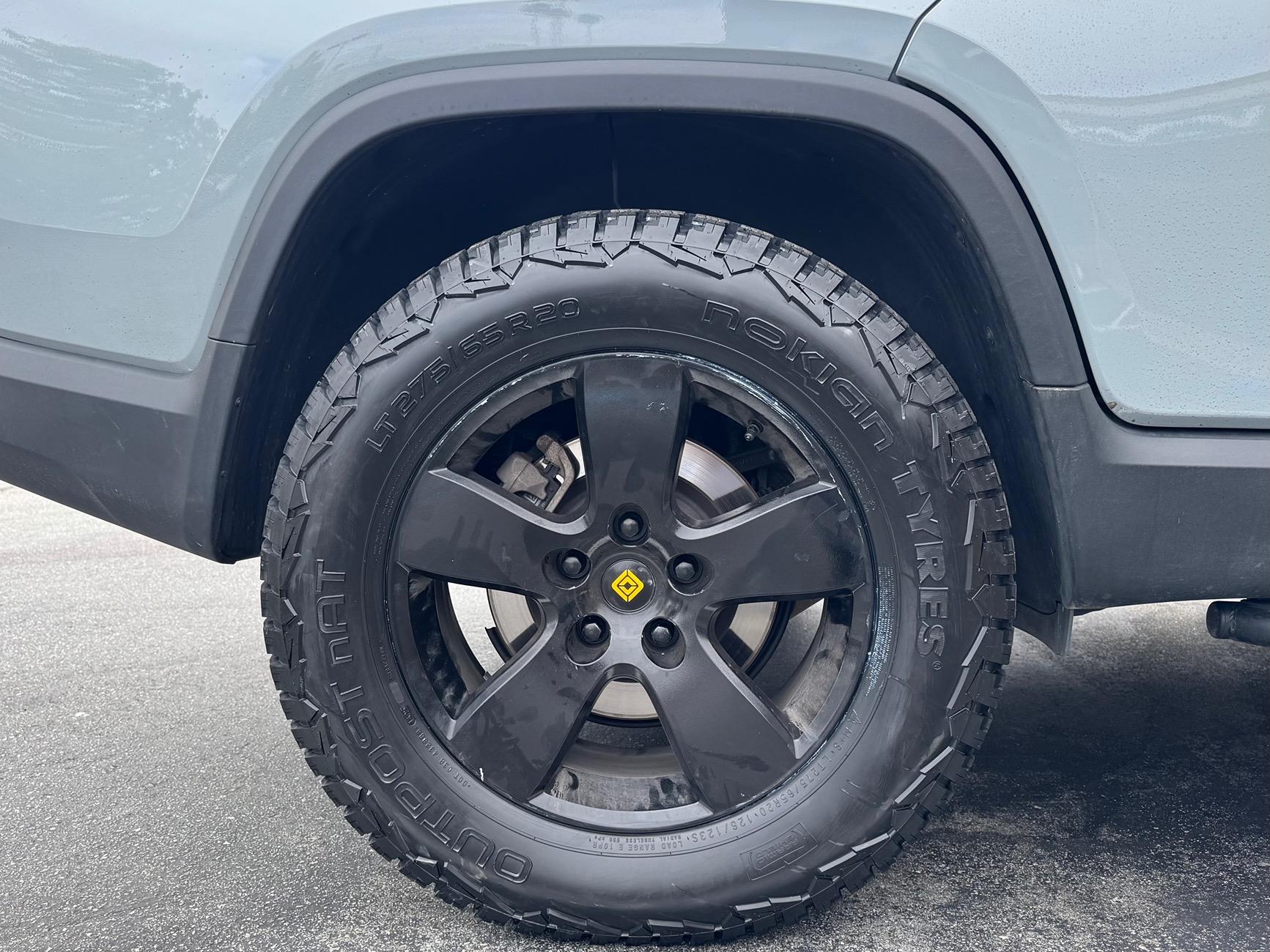 Rivian R1T R1S Nokian Outpost nAT installed. Will update with efficiency numbers and thoughts. IMG_0416