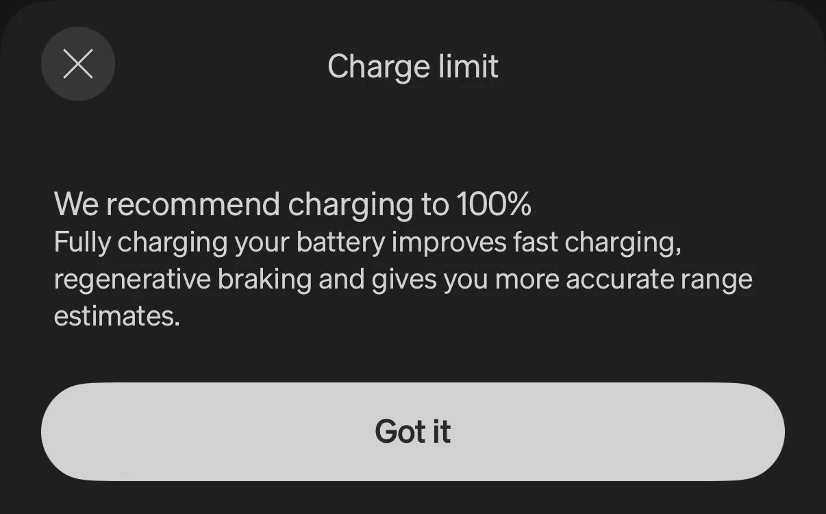 Rivian R1T R1S Charging to 100% improves regenerative braking?! IMG_7666