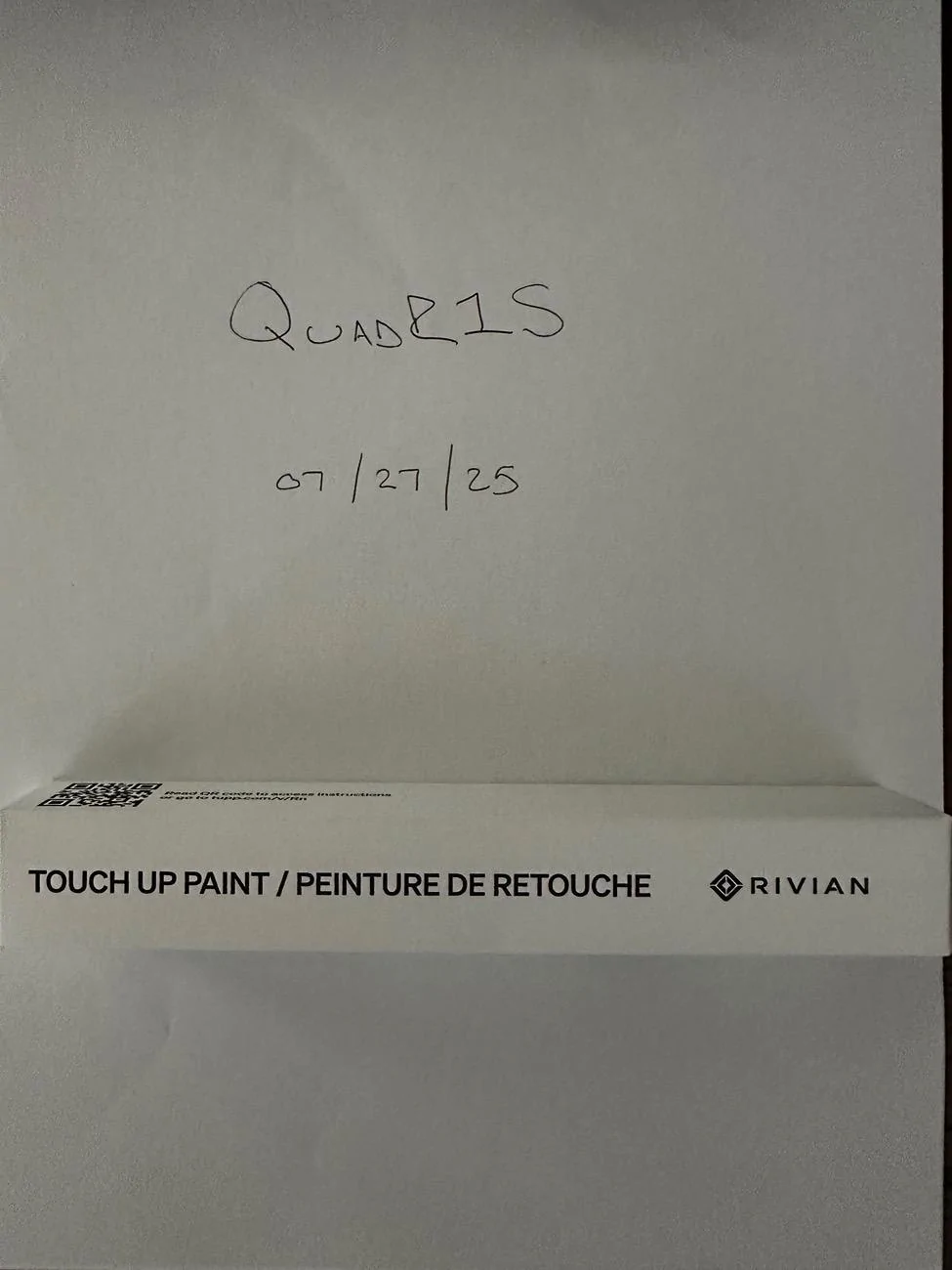 Rivian R1T R1S Rivian midnight touch up paint IMG_6709