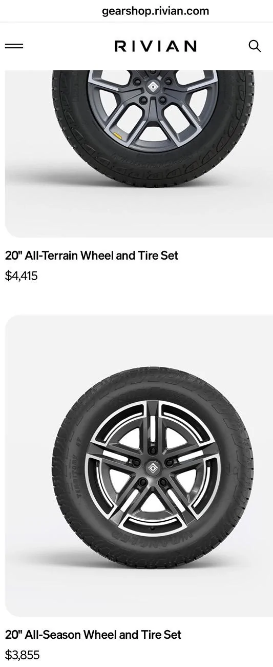 Rivian R1T R1S New tires question IMG_1227