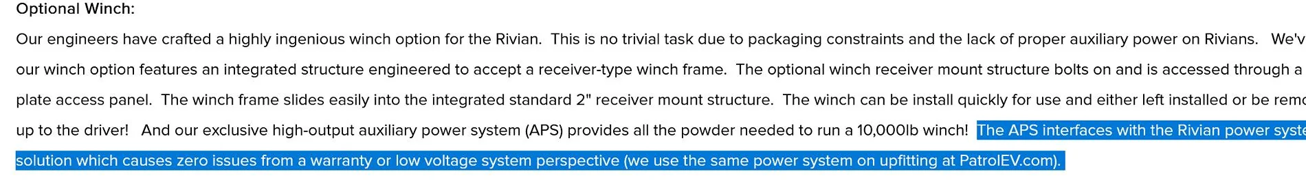 Rivian R1T R1S No winch (yet?) what is the alternative 1753812232477-my