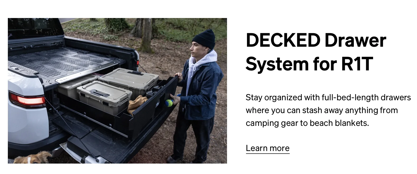 Rivian R1T R1S DECKED Drawer System for R1T Deck Drawer