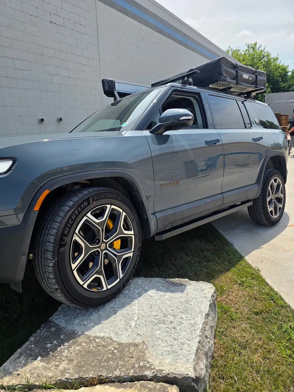 Rivian R1T R1S Denied lifting at service center due to Goat Fab rock rails sliders 1754071627931-rf