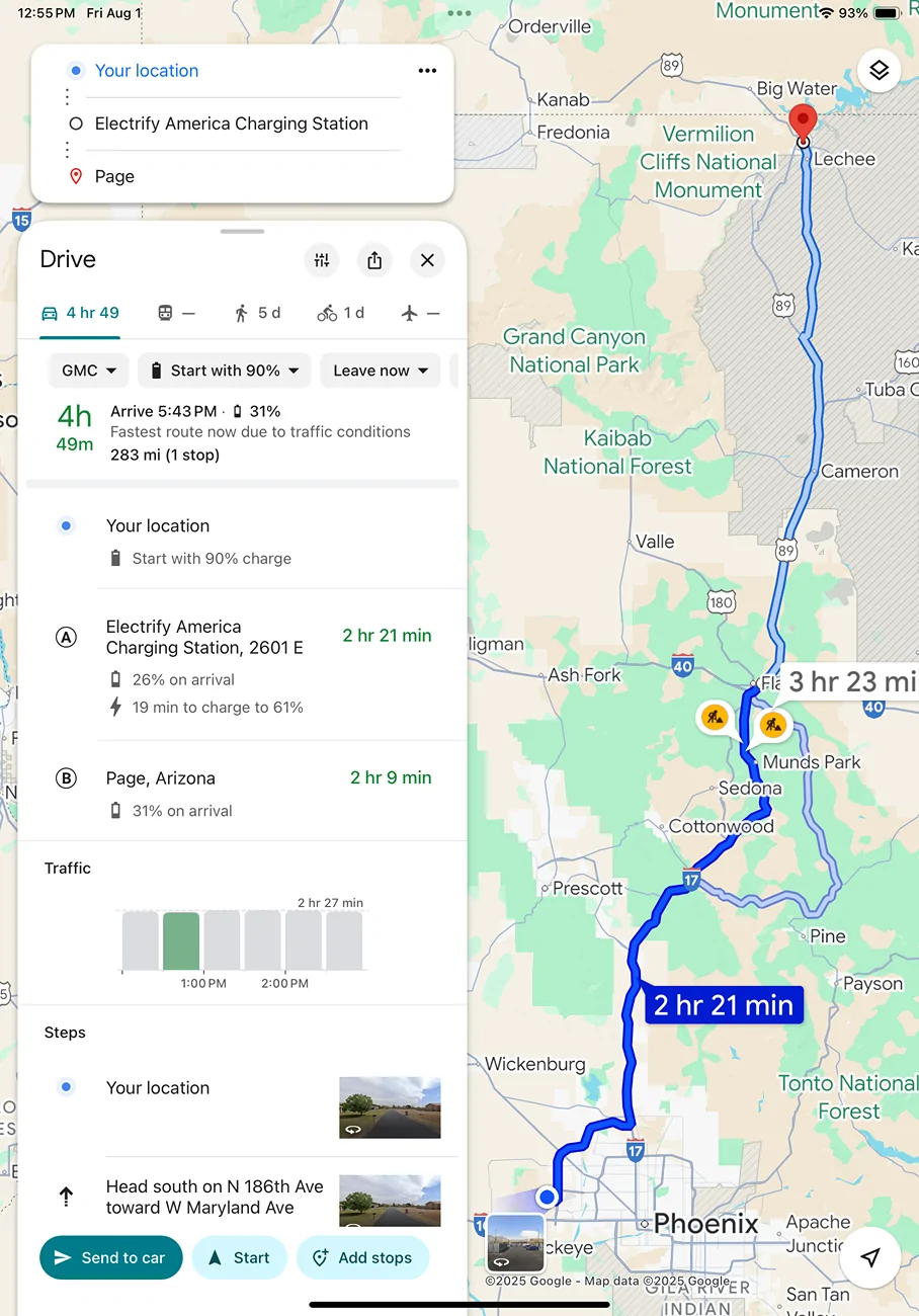 Rivian R1T R1S Google maps WTF IMG_0030