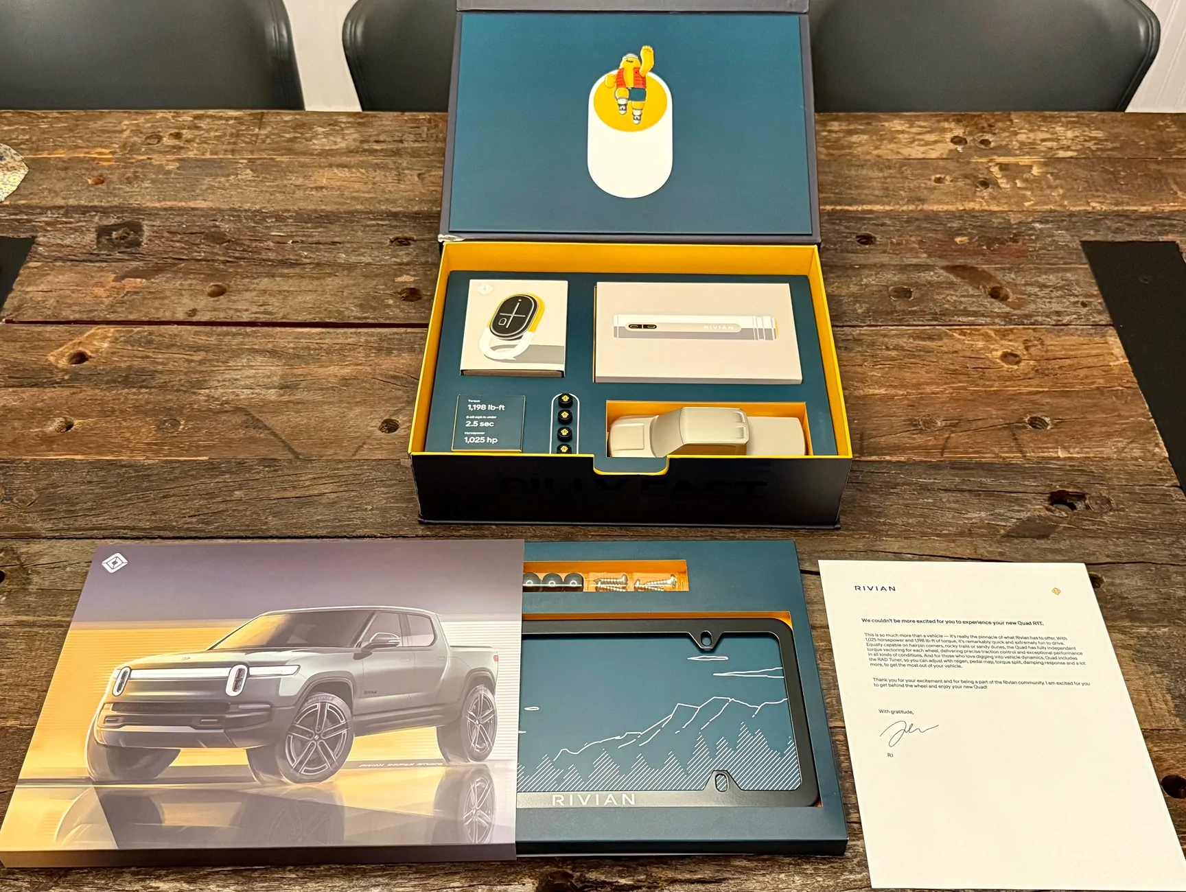 Rivian R1T R1S Quad Launch Edition welcome kit IMG_6109