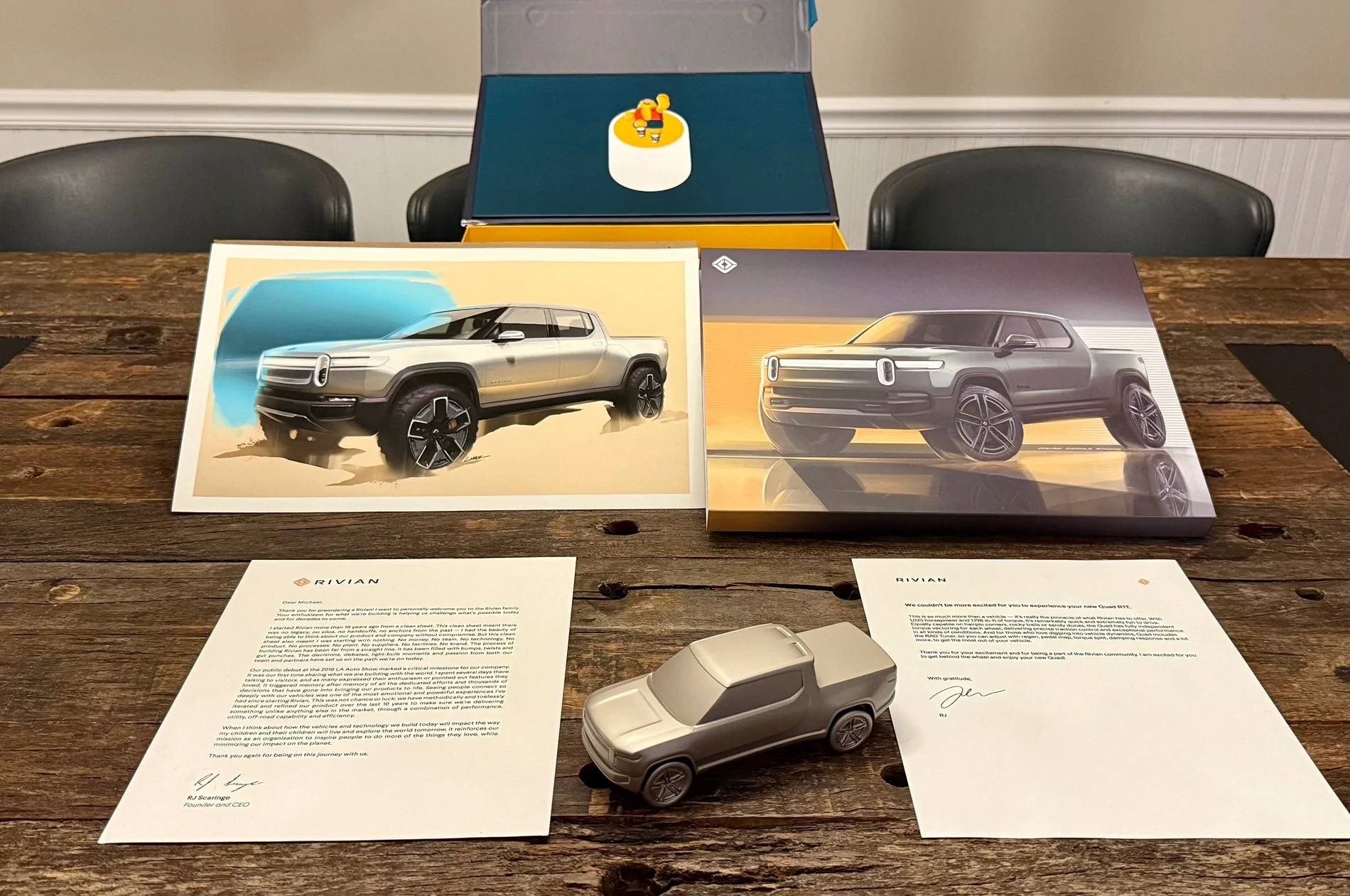 Rivian R1T R1S Quad Launch Edition welcome kit IMG_6115